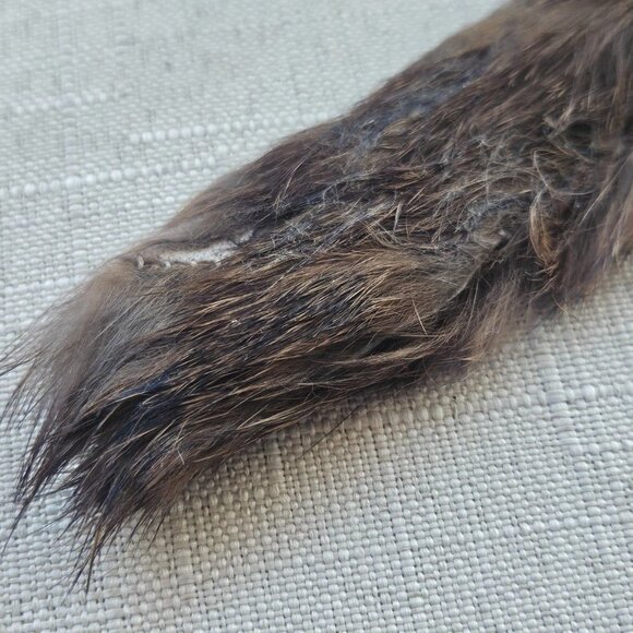 Real Fur Key Chain Handmade Brown Hair Fur Keys Holder Keychain - Picture 4 of 11